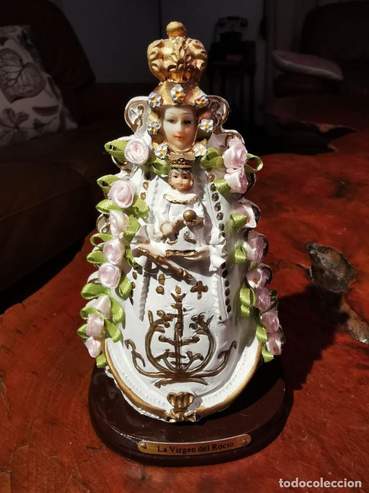 Antig&uuml;edades: VIRGEN DEL ROCIO 15 CM - Foto 1