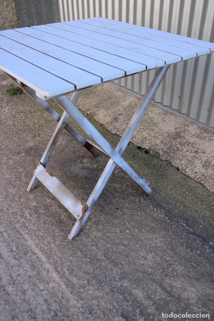 Antig&uuml;edades: mesa de madera plegable - Foto 2