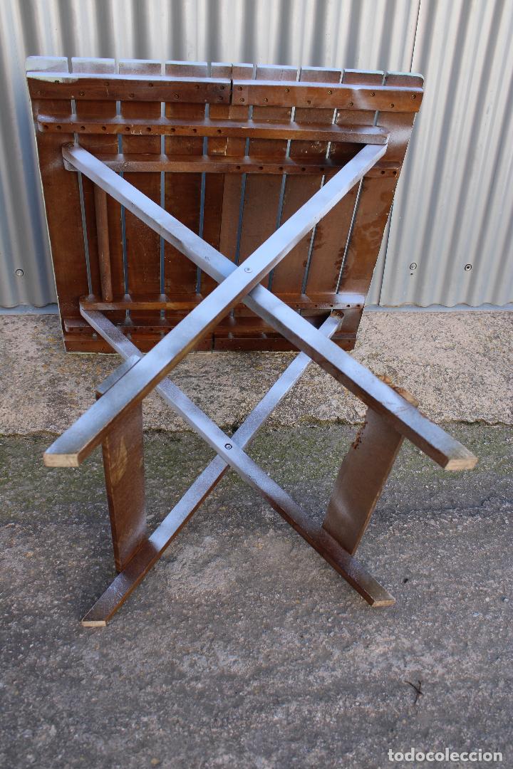 Antig&uuml;edades: mesa de madera plegable - Foto 7