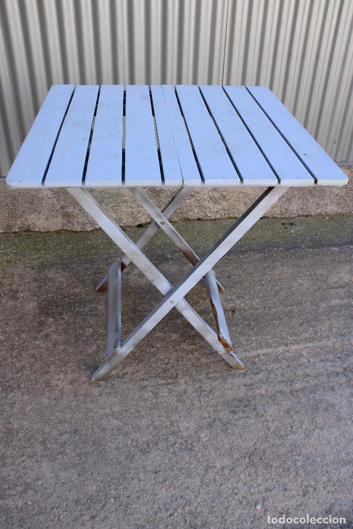Antig&uuml;edades: mesa de madera plegable - Foto 1
