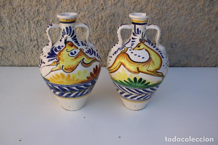 Antig&uuml;edades: 2 cantaras talavera - Foto 1