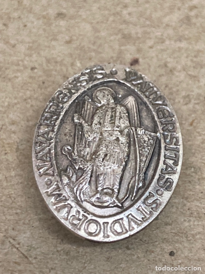 Antig&uuml;edades: Pin de bolsillo de plata religioso - Foto 1