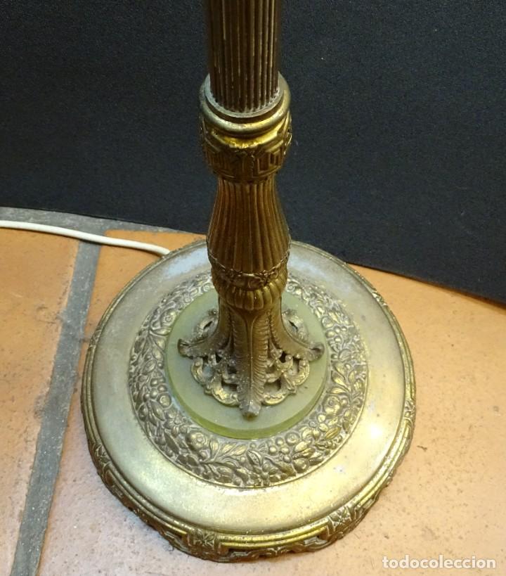 Antig&uuml;edades: Pie de l&aacute;mpara de bronce y &oacute;nix estilo y &eacute;poca Napole&oacute;n III - Foto 10