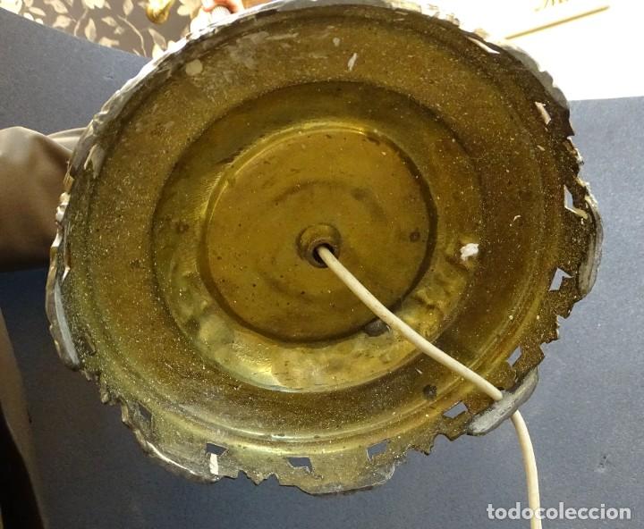 Antig&uuml;edades: Pie de l&aacute;mpara de bronce y &oacute;nix estilo y &eacute;poca Napole&oacute;n III - Foto 11