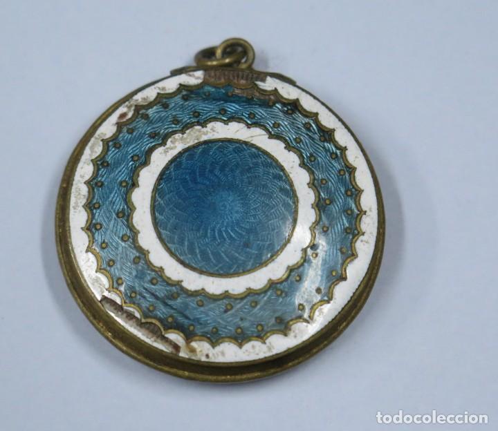 Antig&uuml;edades: PASTILLERO POLVERO. ESMALTE CHAMPLEVE. HACIA 1900 - Foto 1
