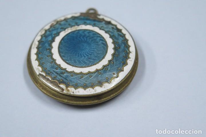 Antig&uuml;edades: PASTILLERO POLVERO. ESMALTE CHAMPLEVE. HACIA 1900 - Foto 3
