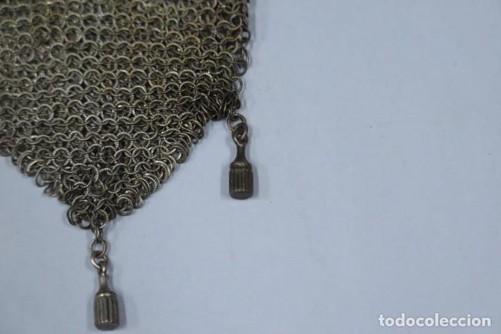 Antig&uuml;edades: MONEDERO DE MALLA. PLATA. HACIA 1920 - Foto 4