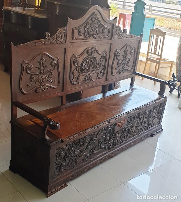 Antig&uuml;edades: Banco del Siglo XVIII - Foto 4