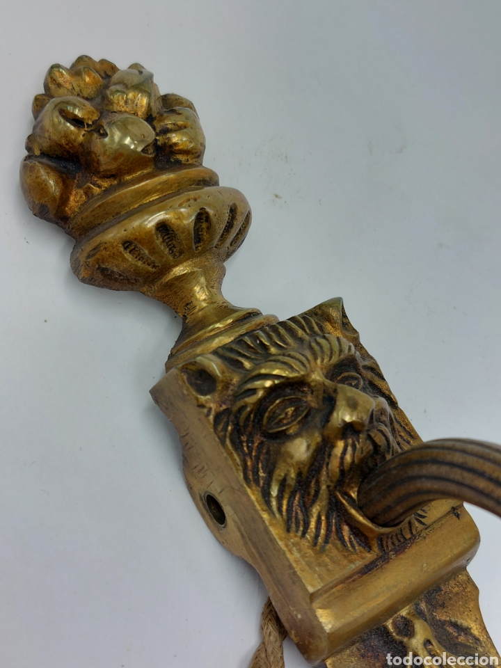 Antig&uuml;edades: PAREJA DE ANTIGUOS APLIQUES DE BRONCE. - Foto 4