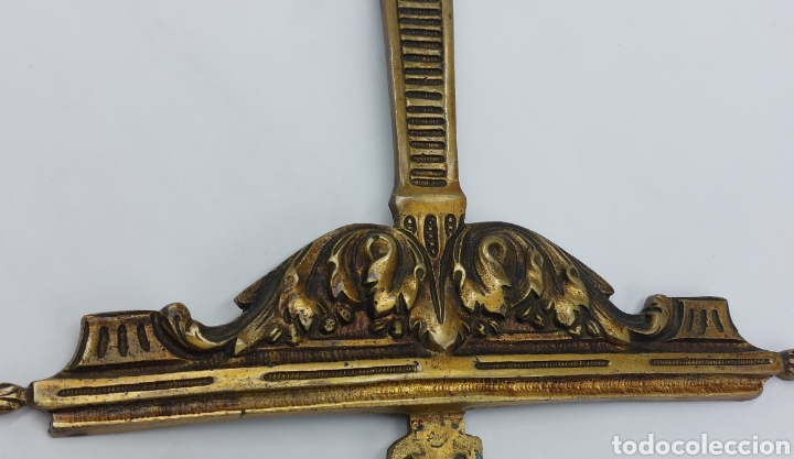 Antig&uuml;edades: PAREJA DE ANTIGUOS APLIQUES DE BRONCE. - Foto 7