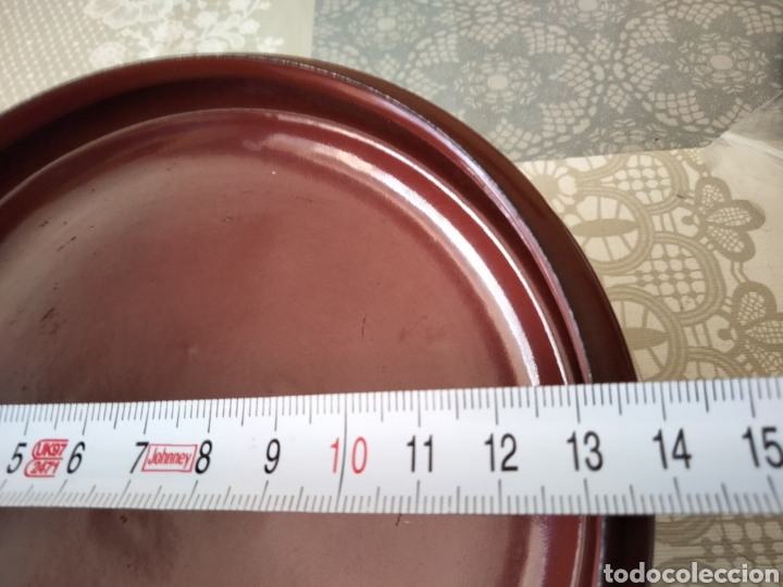 Antig&uuml;edades: Tapa porcelana esmaltada - Foto 3