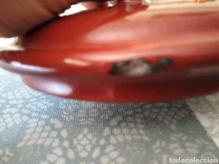 Antig&uuml;edades: Tapa porcelana esmaltada - Foto 4