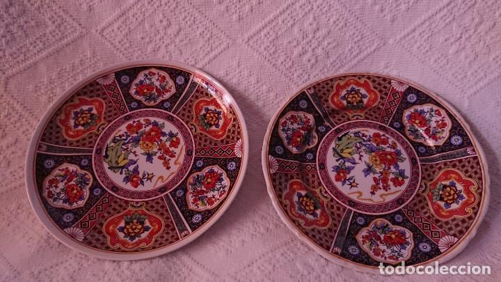 Antig&uuml;edades: DOS PLATOS DE PORCELANA CHINA... - Foto 2