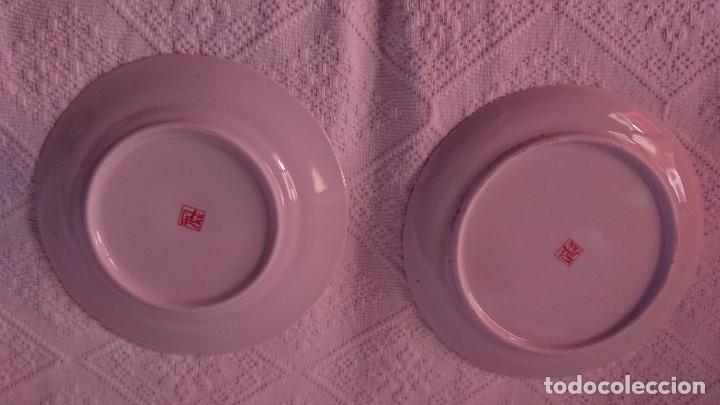 Antig&uuml;edades: DOS PLATOS DE PORCELANA CHINA... - Foto 3