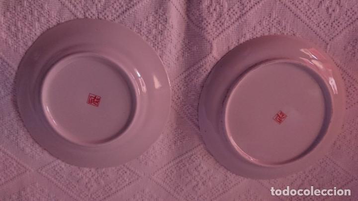 Antig&uuml;edades: DOS PLATOS DE PORCELANA CHINA... - Foto 4