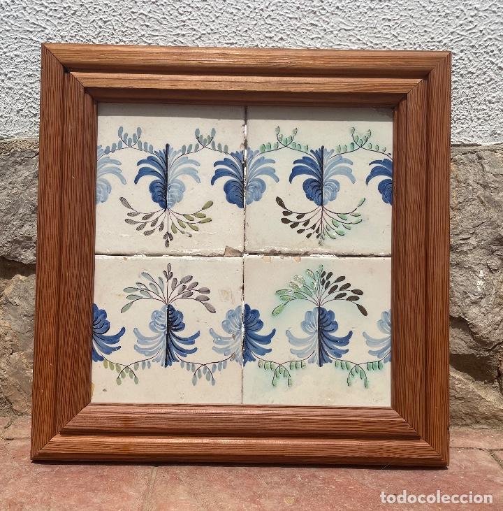 Antig&uuml;edades: Panel 4 azulejos antiguos valencianos - Foto 2