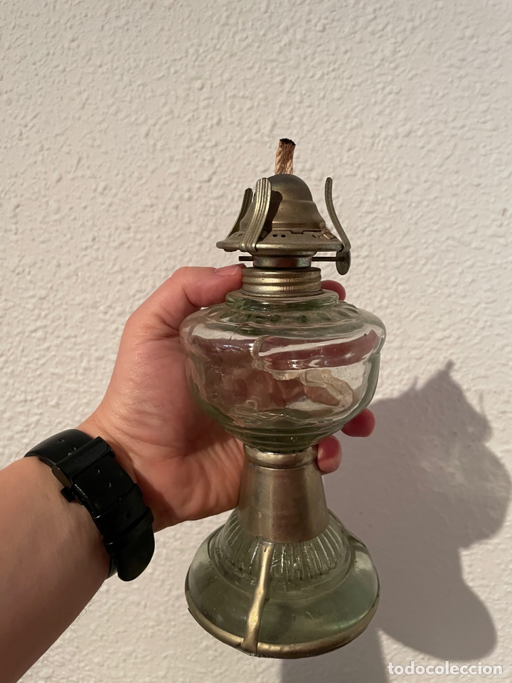 Antig&uuml;edades: L&aacute;mpara de aceite antigua: quinqu&eacute; - Foto 2