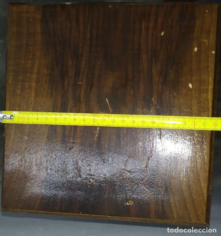 Antig&uuml;edades: Par de caballetes a juego con mesa madera - Foto 3