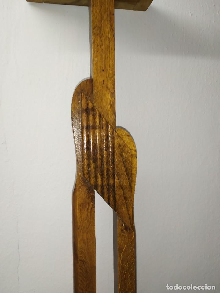 Antig&uuml;edades: Par de caballetes a juego con mesa madera - Foto 10