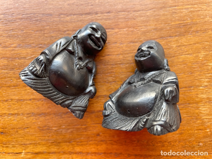 Antig&uuml;edades: Pareja de budas de la suerte - Foto 1