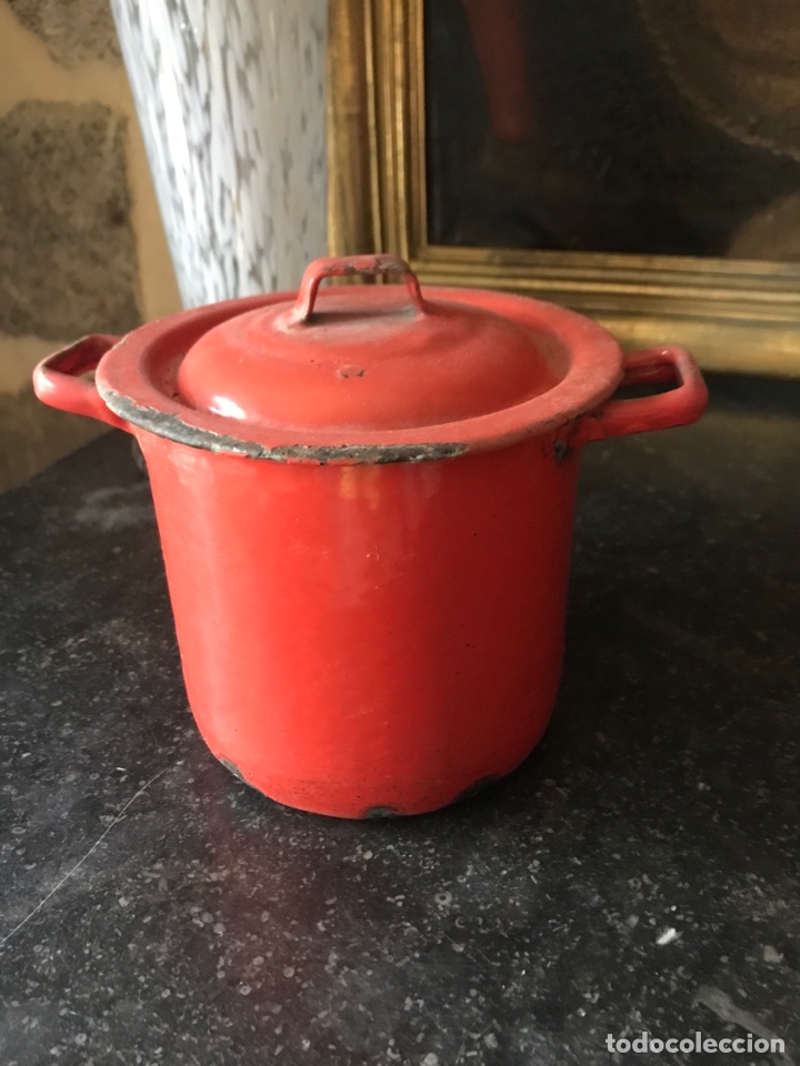 Antig&uuml;edades: Antigua tartera juego de mu&ntilde;ecas - Foto 1