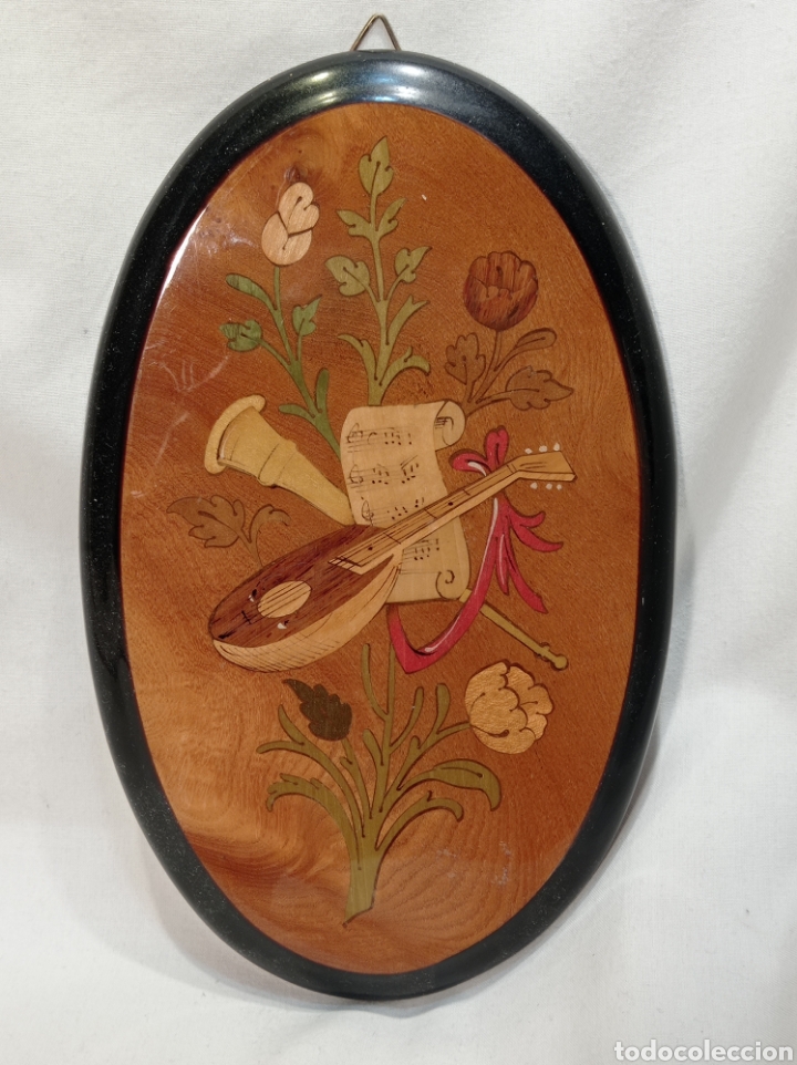 Antiguidades: CUADRO CON DIBUJO REALIZADO EN MARQUETER&Iacute;A