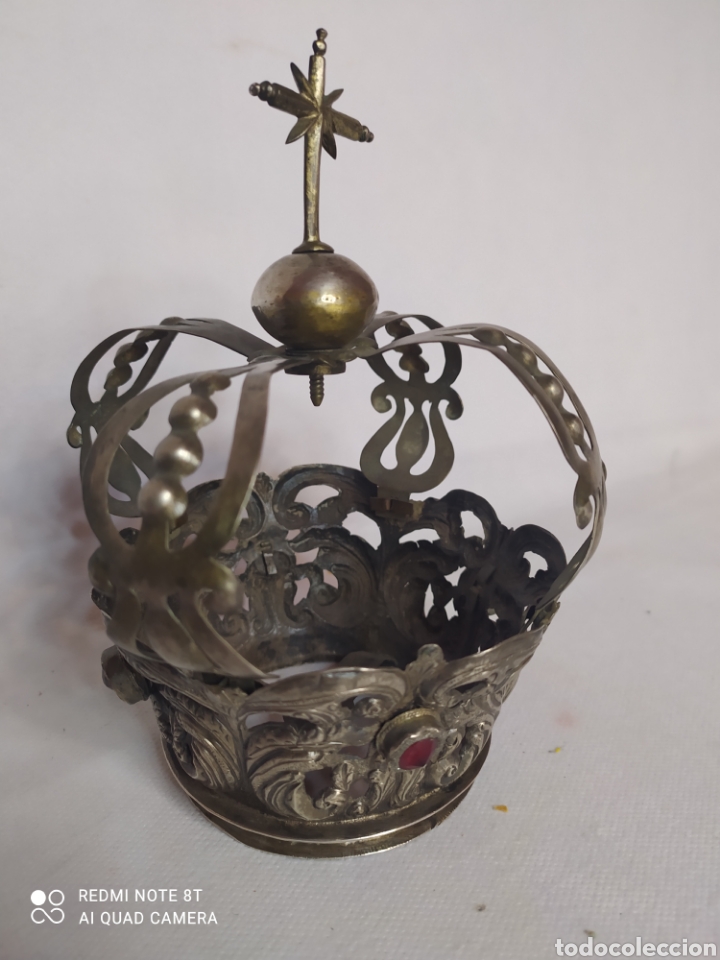 Antig&uuml;edades: Corona de Virgen plata antigua - Foto 5