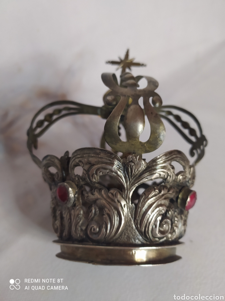 Antig&uuml;edades: Corona de Virgen plata antigua - Foto 10