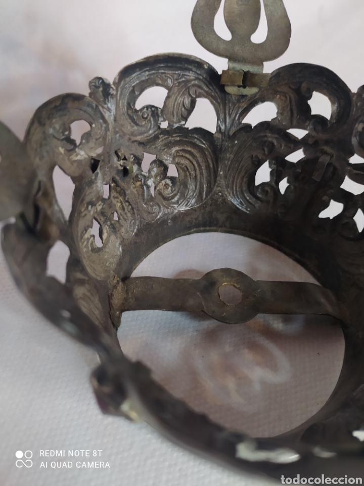 Antig&uuml;edades: Corona de Virgen plata antigua - Foto 11