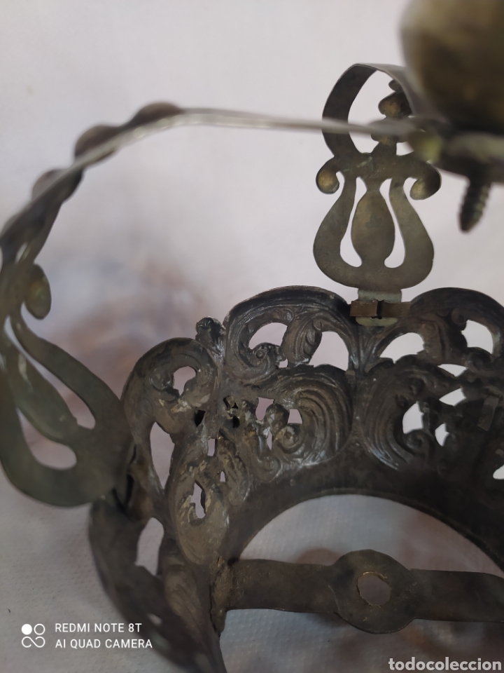 Antig&uuml;edades: Corona de Virgen plata antigua - Foto 12