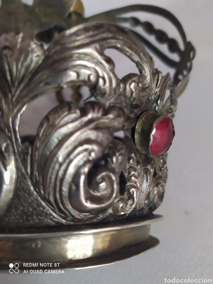 Antig&uuml;edades: Corona de Virgen plata antigua - Foto 13