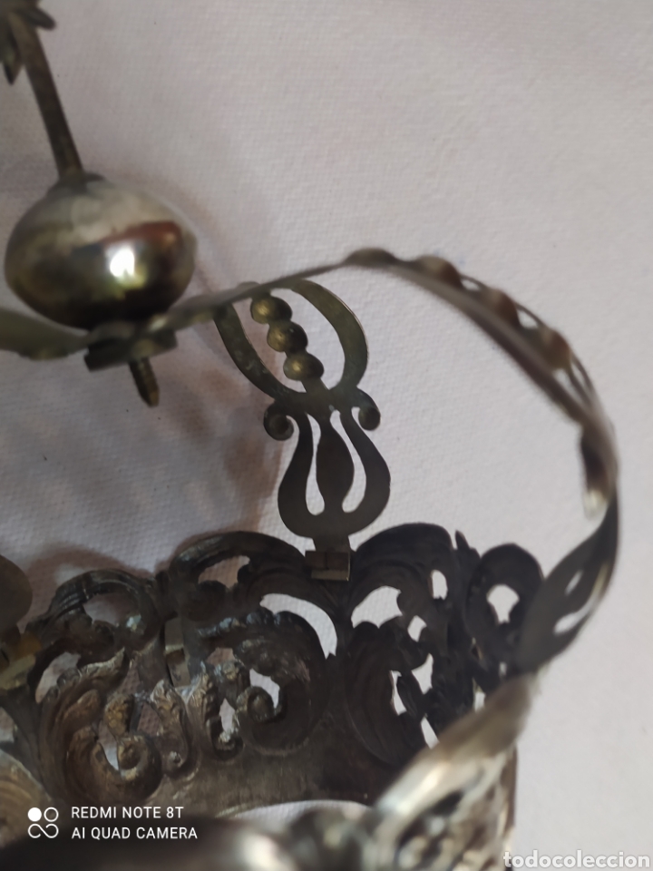 Antig&uuml;edades: Corona de Virgen plata antigua - Foto 15