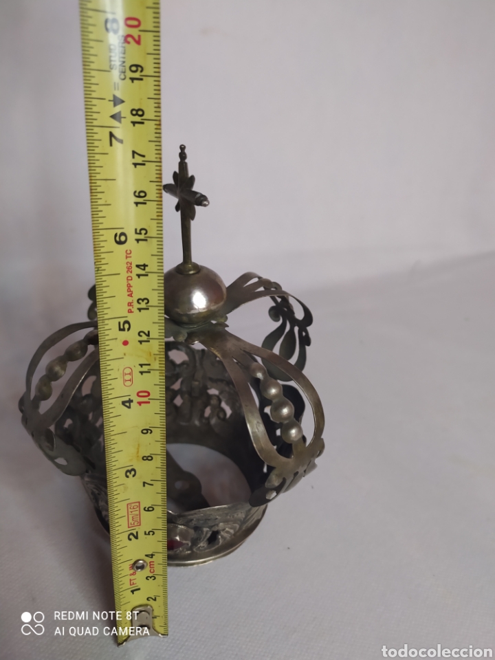 Antig&uuml;edades: Corona de Virgen plata antigua - Foto 17