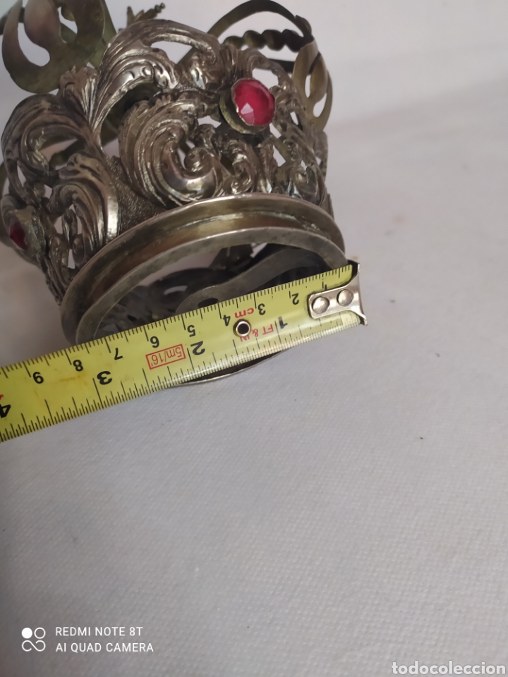 Antig&uuml;edades: Corona de Virgen plata antigua - Foto 21