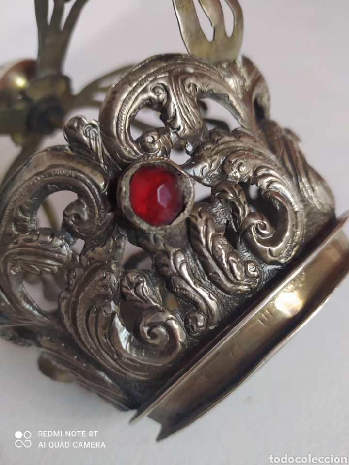 Antig&uuml;edades: Corona de Virgen plata antigua - Foto 23
