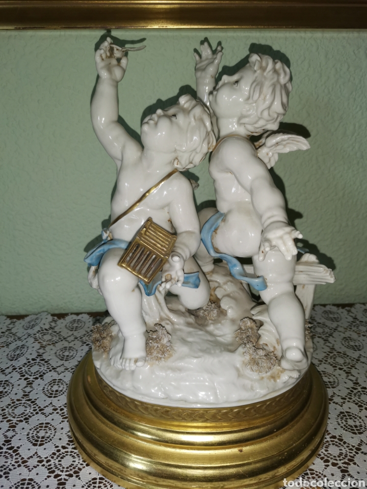 Antig&uuml;edades: Figura de Algora &aacute;ngeles querubines - Foto 1