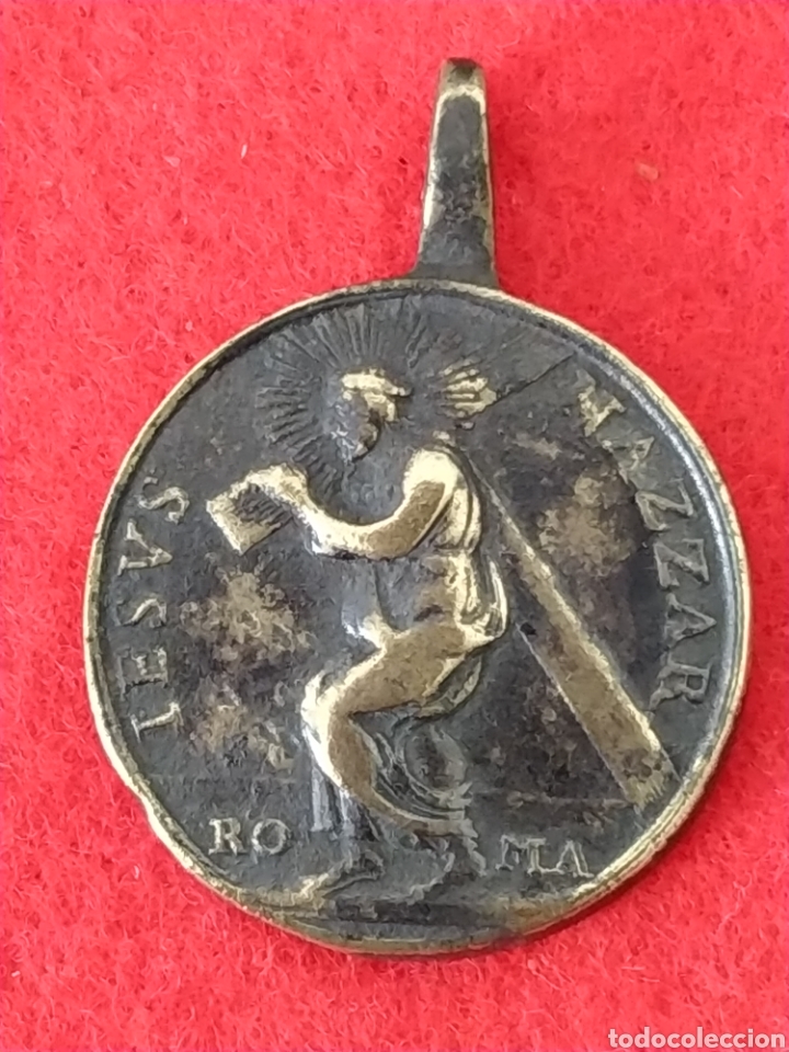 Antig&uuml;edades: Medalla de bronce fundido siglo XVIII - Foto 1