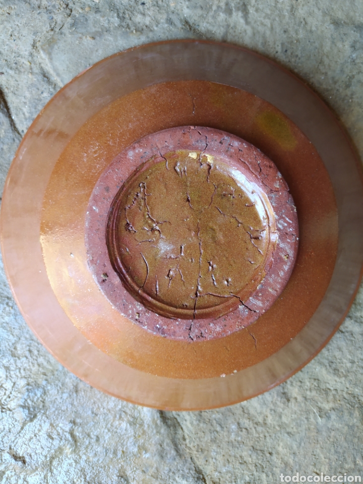 Antig&uuml;edades: Antiguo lebrillo cer&aacute;mica la bisbal - Foto 3