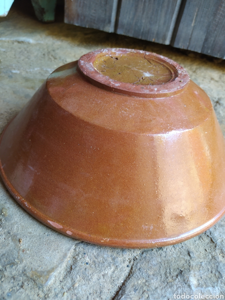 Antig&uuml;edades: Antiguo lebrillo cer&aacute;mica la bisbal - Foto 5