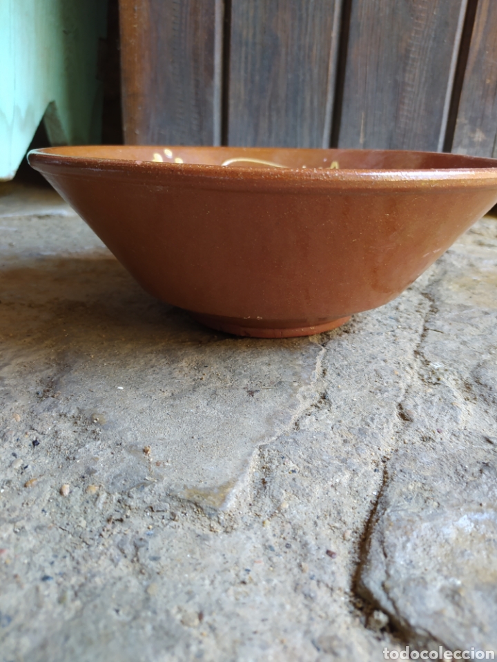 Antig&uuml;edades: Antiguo lebrillo cer&aacute;mica la bisbal - Foto 6
