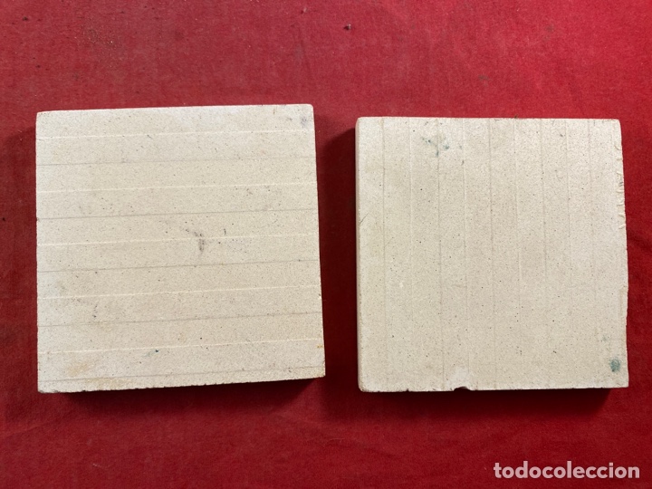 Antig&uuml;edades: Pareja de azulejos antiguos - Foto 2