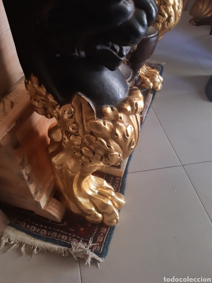 Antig&uuml;edades: ESPECTACULAR PAREJA DE PATAS DE LE&Oacute;N - Foto 3