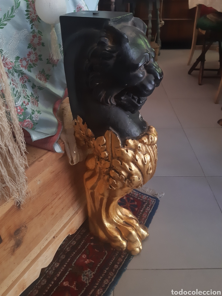 Antig&uuml;edades: ESPECTACULAR PAREJA DE PATAS DE LE&Oacute;N - Foto 4