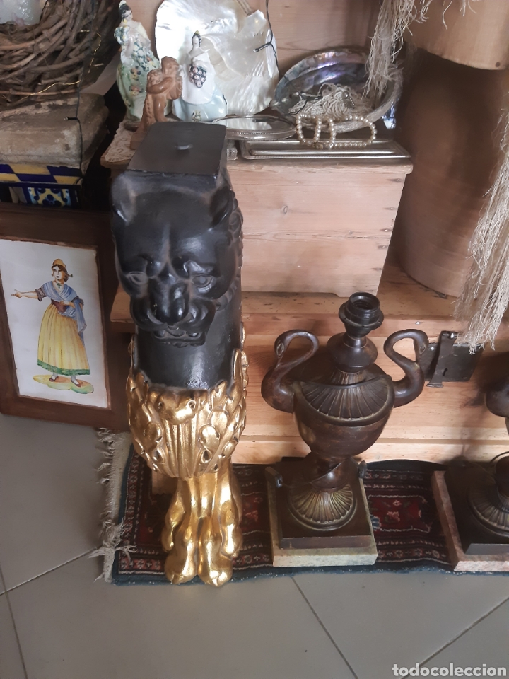 Antig&uuml;edades: ESPECTACULAR PAREJA DE PATAS DE LE&Oacute;N - Foto 6