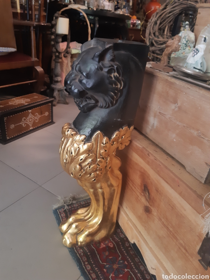 Antig&uuml;edades: ESPECTACULAR PAREJA DE PATAS DE LE&Oacute;N - Foto 8