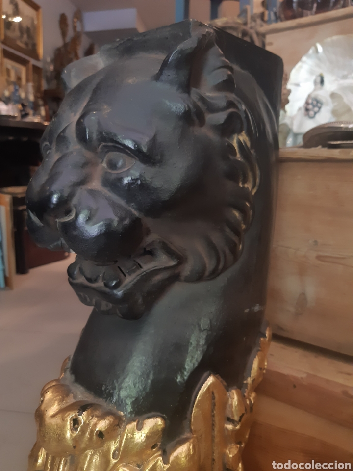 Antig&uuml;edades: ESPECTACULAR PAREJA DE PATAS DE LE&Oacute;N - Foto 11