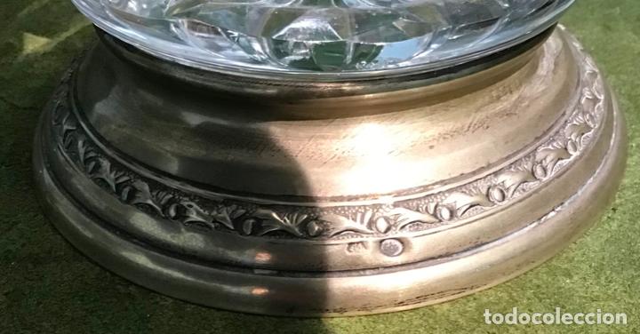 Antig&uuml;edades: JARRON DE CRISTAL Y PLATA - Foto 4