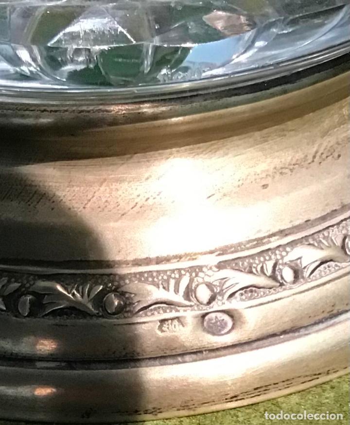 Antig&uuml;edades: JARRON DE CRISTAL Y PLATA - Foto 5