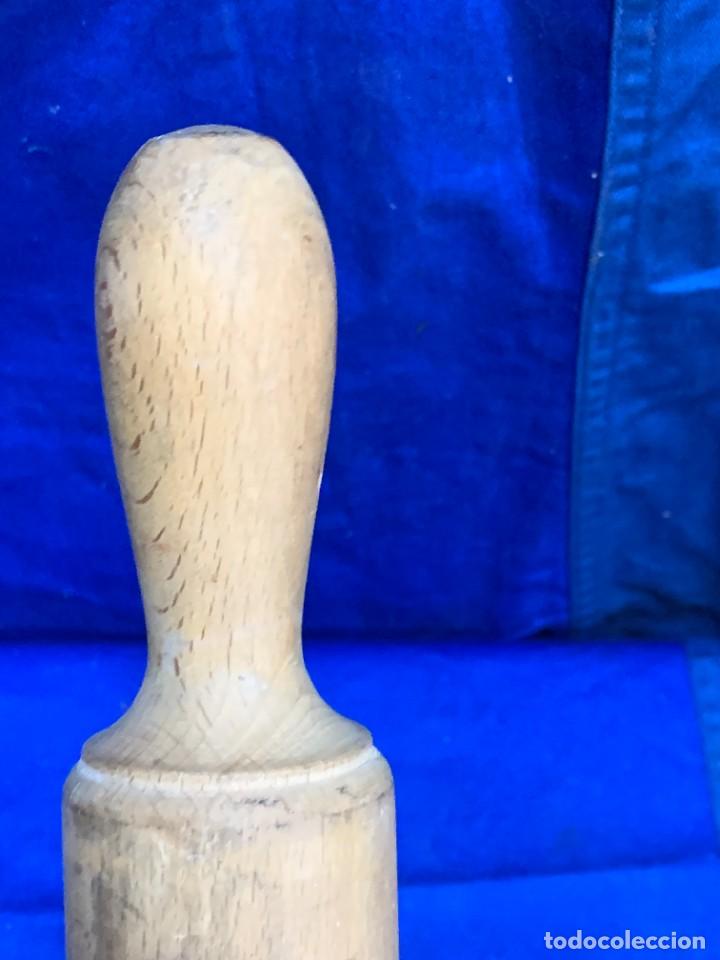 Antig&uuml;edades: RODILLO COCINA MADERA 36X4,5CMS - Foto 3