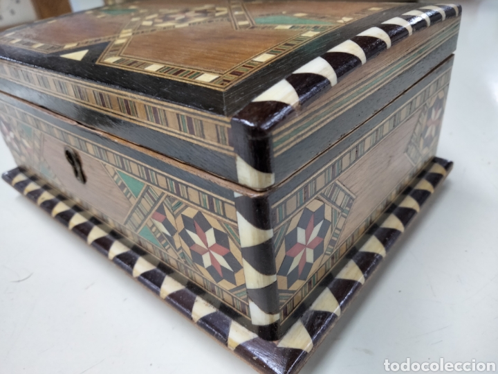 Antig&uuml;edades: ANTIGUA CAJA TARACEA - Foto 4